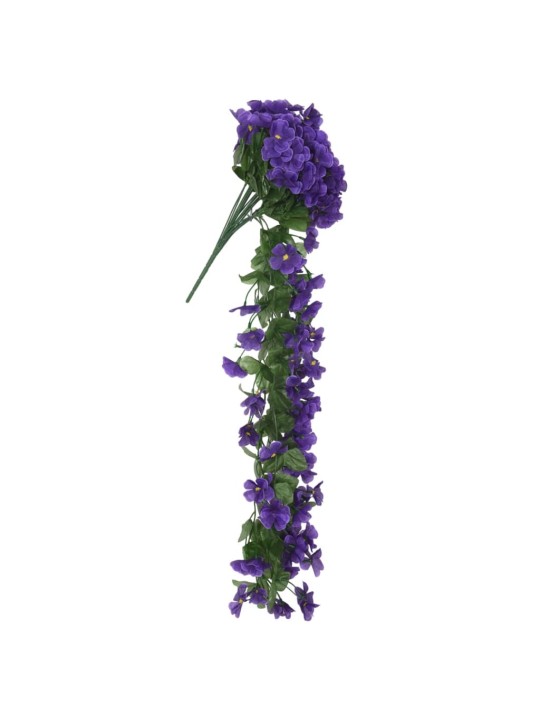 Joulun kukkaseppeleet 3 kpl tumma violetti 85 cm