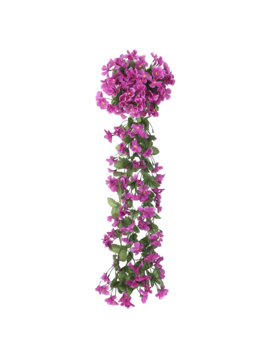 Joulun kukkaseppeleet 3 kpl vaalea violetti 85 cm