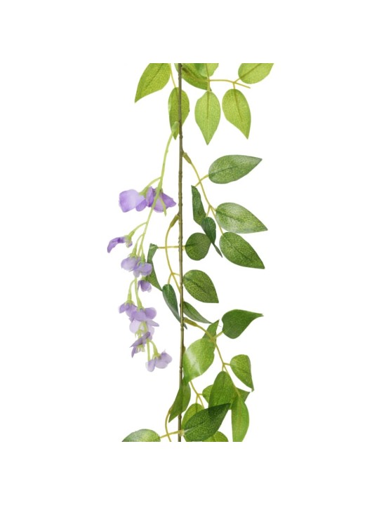 Joulun kukkaseppeleet 6 kpl violetti 200 cm