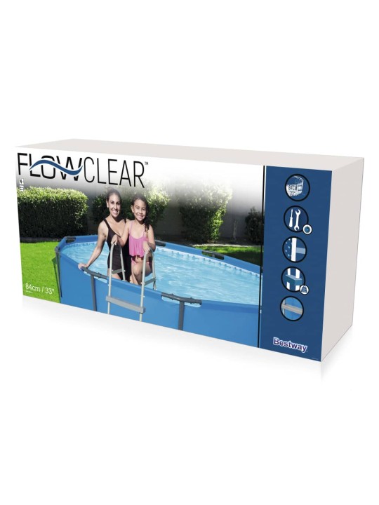 Bestway Flowclear 4-askelmaiset uima-altaan turvaportaat 122 cm