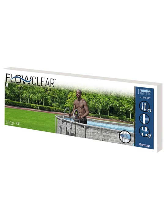 Bestway Flowclear Uima-altaan neliaskelmaiset tikkaat 107 cm