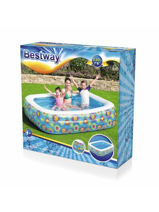 Bestway Täytettävä lastenallas sininen 229x152x56 cm