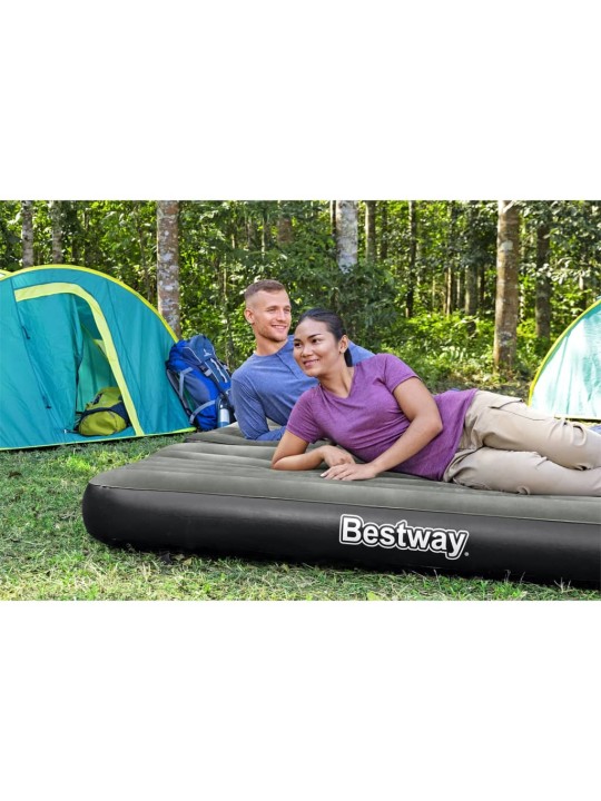 Bestway 3-in-1 Täytettävä ilmapatja musta ja harmaa 188x99x25 cm