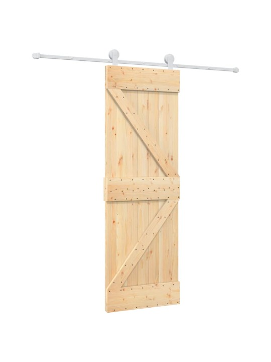 Liukuovi asennustarvikkeineen 70x210 cm täysi mänty