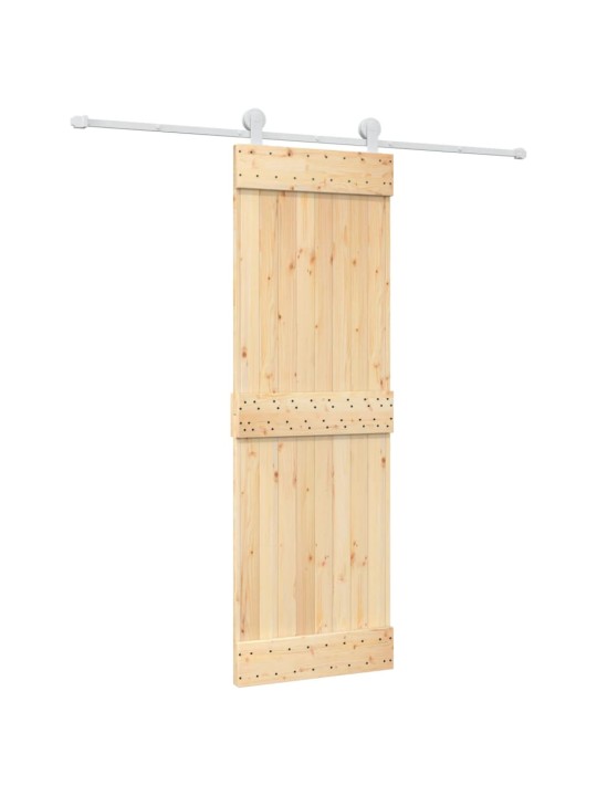 Liukuovi asennustarvikkeineen 70x210 cm täysi mänty