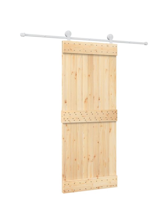 Liukuovi asennustarvikkeineen 85x210 cm täysi mänty