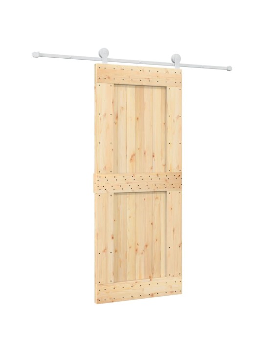 Liukuovi asennustarvikkeineen 85x210 cm täysi mänty