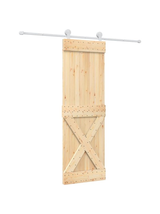 Liukuovi asennustarvikkeineen 70x210 cm täysi mänty