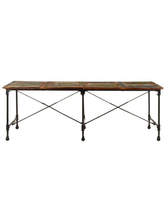 Ruokapöytä 220x90x77 cm kierrätetty täyspuu