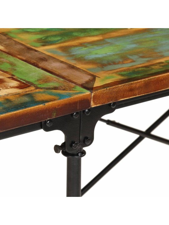 Ruokapöytä 220x90x77 cm kierrätetty täyspuu