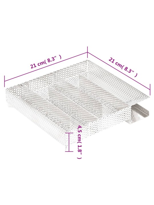 Kylmäsavugeneraattori 5 kammiota 21 cm ruostumaton teräs