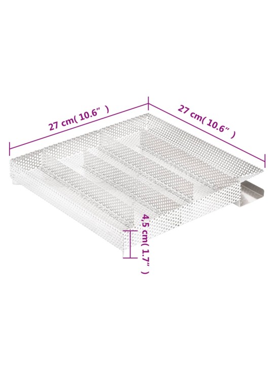 Kylmäsavugeneraattori 5 kammiota 27 cm ruostumaton teräs