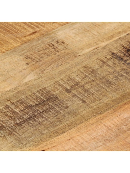 Pöytälevy ø 50x3,8 cm pyöreä karkea täysi mangopuu