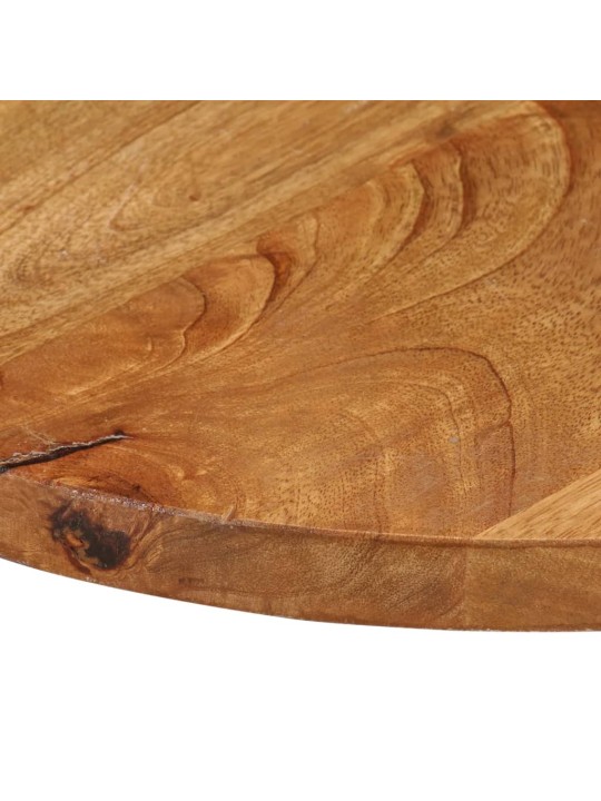 Pöytälevy ø 40x3,8 cm pyöreä täysi mangopuu
