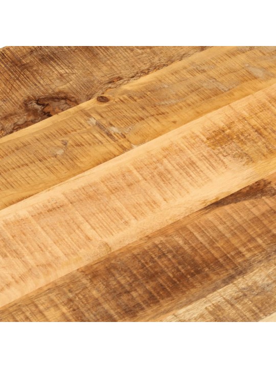 Pöytälevy 140x60x3,8 cm ovaali täysi karkea mangopuu