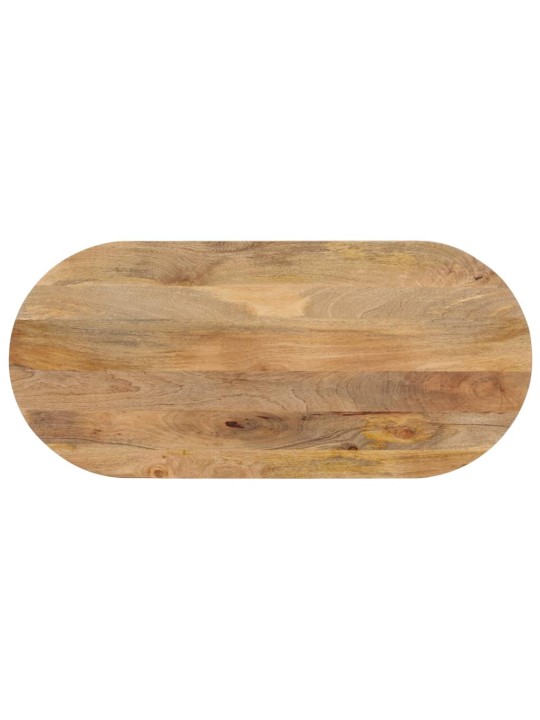 Pöytälevy 110x50x2,5 cm ovaali täysi mangopuu