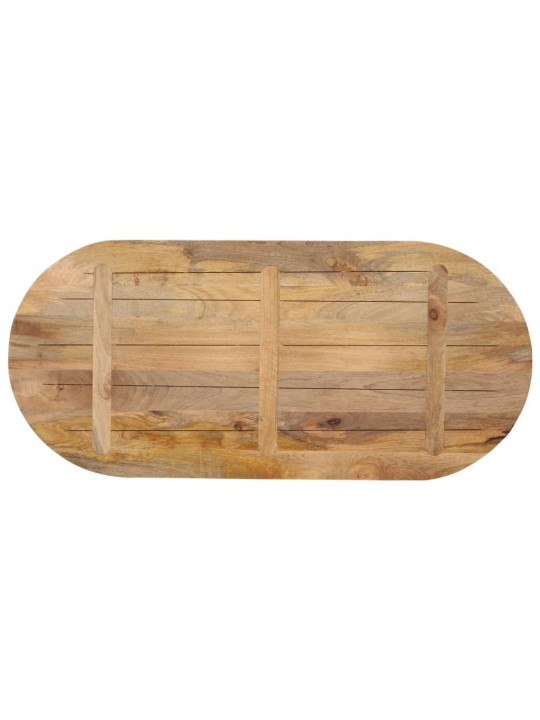 Pöytälevy 110x50x2,5 cm ovaali täysi mangopuu