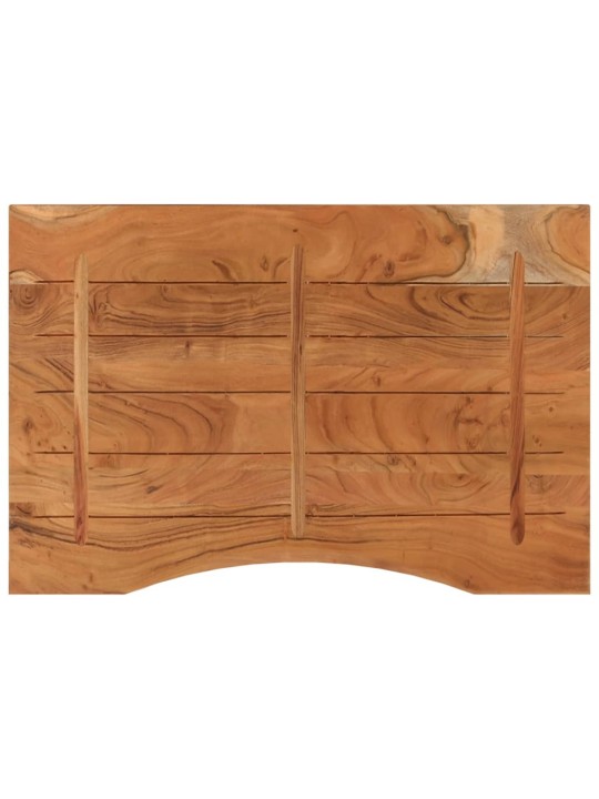 Pöytälevy 100x60x2,5 cm suorakaide täysi akasiapuu