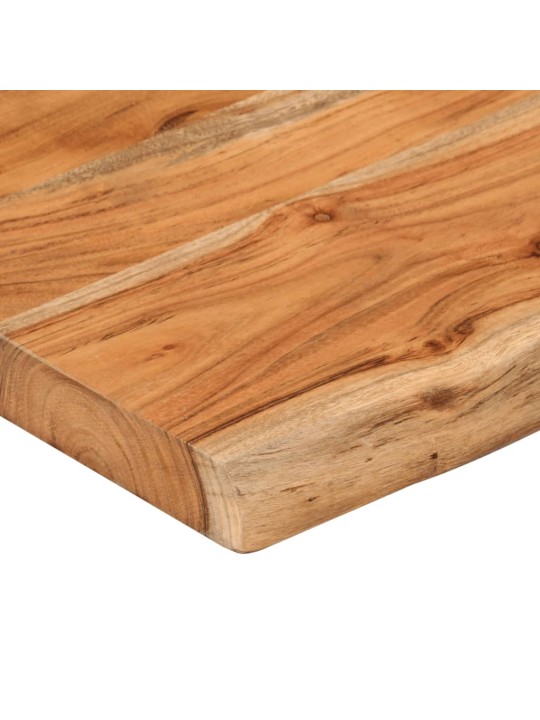 Seinähylly 120x20x2,5 cm suorakaide täysi akasiapuu elävä reuna