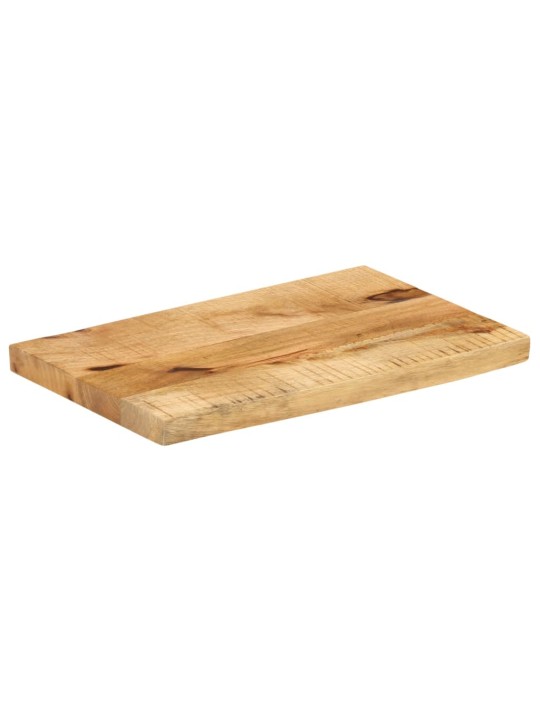 Pöytälevy 50x20x2,5 cm elävä reuna karkea täysi mangopuu