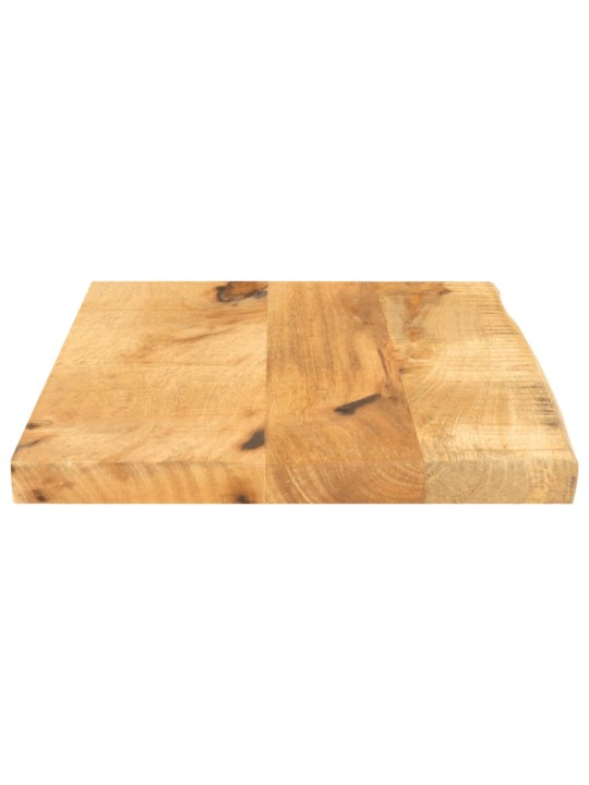 Pöytälevy 50x20x2,5 cm elävä reuna karkea täysi mangopuu
