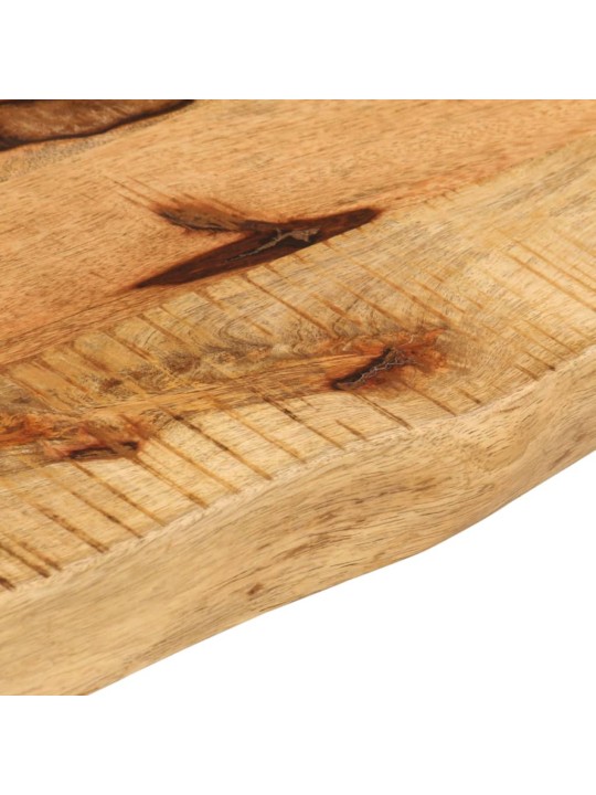 Pöytälevy 50x20x2,5 cm elävä reuna karkea täysi mangopuu