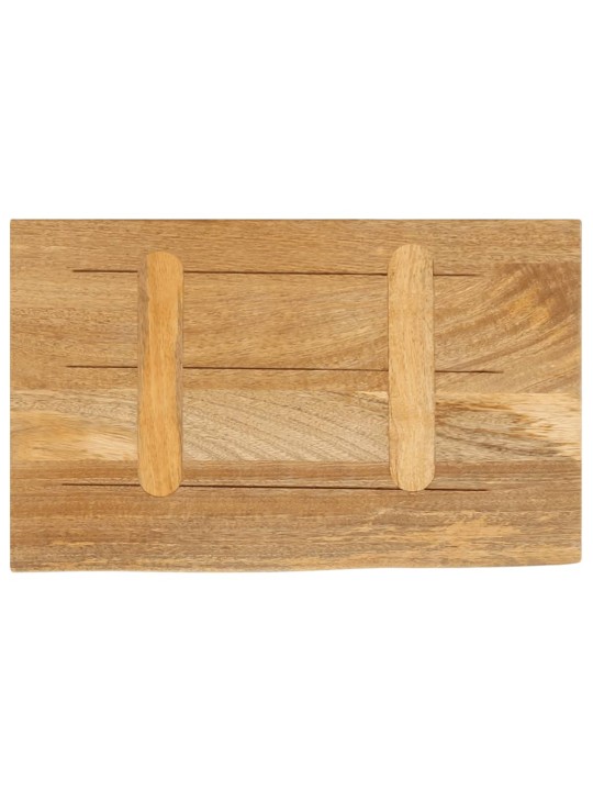 Pöytälevy elävä reuna 60x20x3,8 cm täysi mangopuu