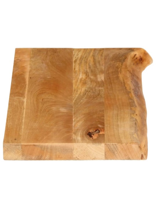 Pöytälevy elävä reuna 80x20x3,8 cm täysi mangopuu