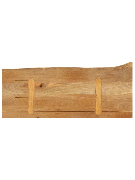 Pöytälevy elävä reuna 80x20x3,8 cm täysi mangopuu
