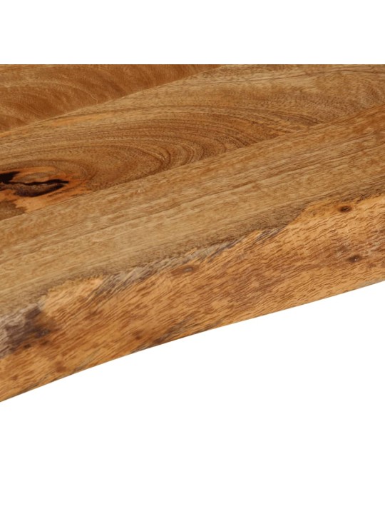 Pöytälevy elävä reuna 80x20x3,8 cm täysi mangopuu