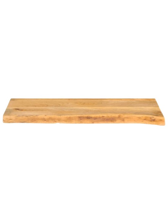 Pöytälevy elävä reuna 90x20x3,8 cm täysi mangopuu