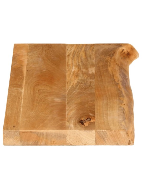 Pöytälevy elävä reuna 90x20x3,8 cm täysi mangopuu