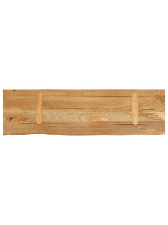 Pöytälevy elävä reuna 100x20x3,8 cm täysi mangopuu