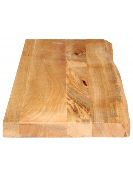 Pöytälevy elävä reuna 100x30x3,8 cm täysi mangopuu