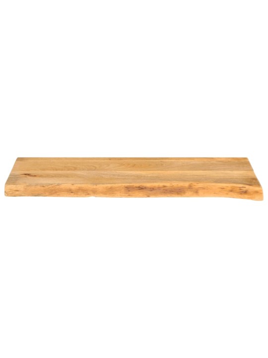 Pöytälevy elävä reuna 90x40x3,8 cm täysi mangopuu