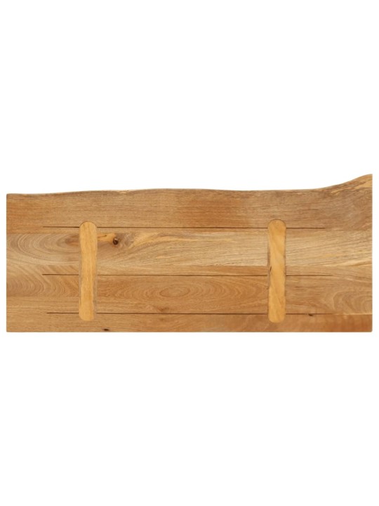 Pöytälevy elävä reuna 90x40x3,8 cm täysi mangopuu
