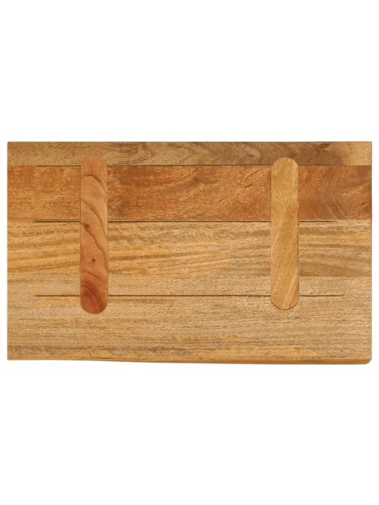 Pöytälevy elävä reuna 40x20x2,5 cm täysi mangopuu