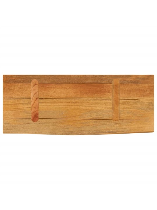 Pöytälevy elävä reuna 70x30x2,5 cm täysi mangopuu
