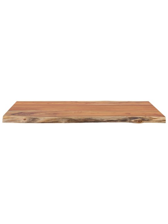 Pöytälevy 80x60x2,5 cm suorakaide täysi akasiapuu elävä reuna