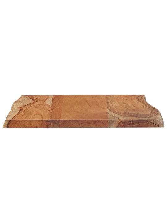 Pöytälevy 80x60x2,5 cm suorakaide täysi akasiapuu elävä reuna