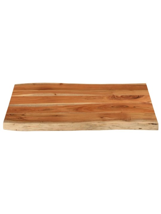 Pöytälevy 90x60x2,5 cm suorakaide täysi akasiapuu elävä reuna