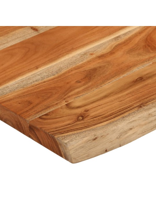 Pöytälevy 90x60x2,5 cm suorakaide täysi akasiapuu elävä reuna