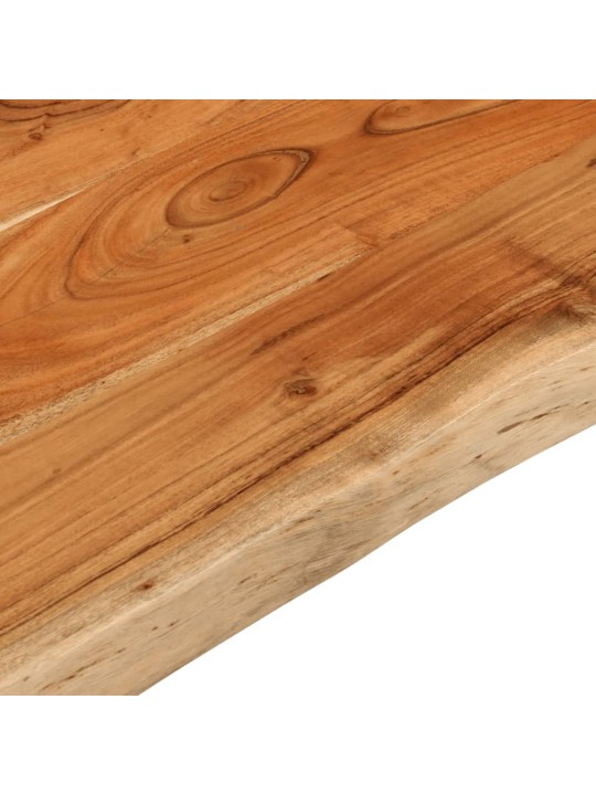Pöytälevy 90x60x2,5 cm suorakaide täysi akasiapuu elävä reuna