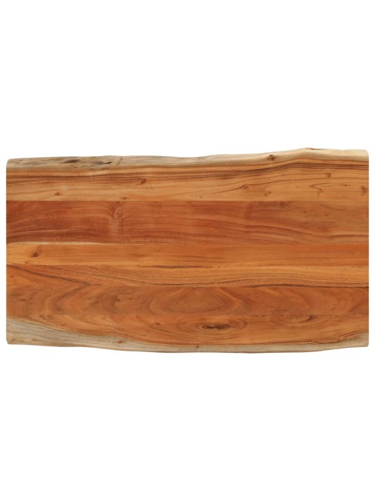 Pöytälevy 120x60x2,5 cm suorakaide täysi akasiapuu elävä reuna