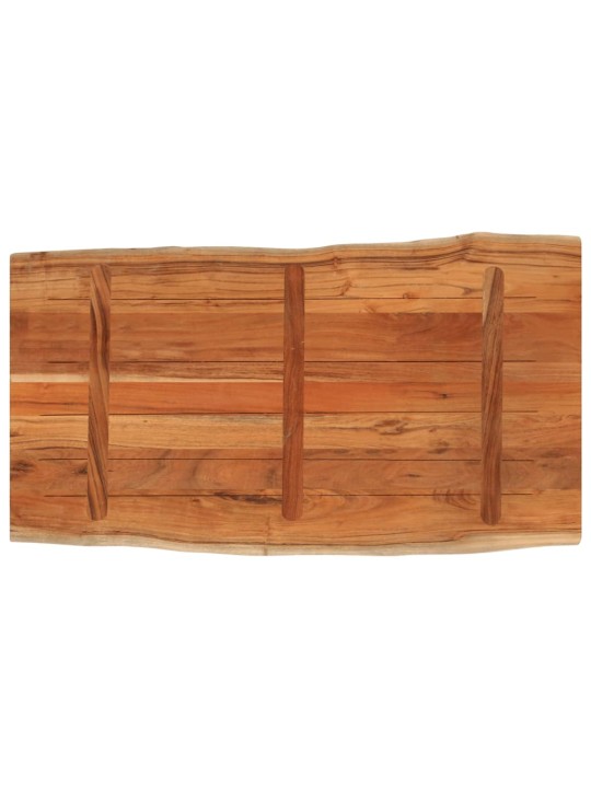 Pöytälevy 120x60x2,5 cm suorakaide täysi akasiapuu elävä reuna