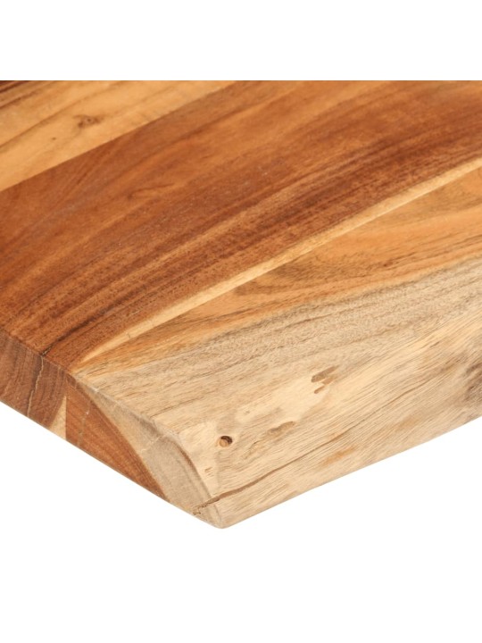Pöytälevy 120x60x2,5 cm suorakaide täysi akasiapuu elävä reuna