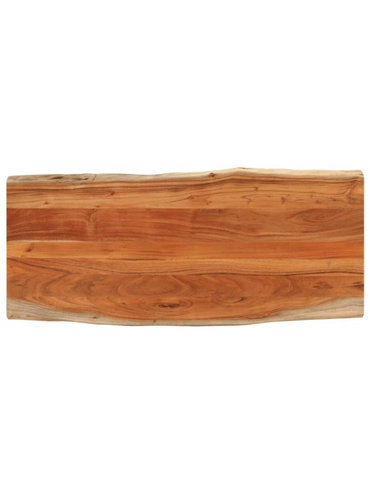 Pöytälevy 140x60x2,5 cm suorakaide täysi akasiapuu elävä reuna
