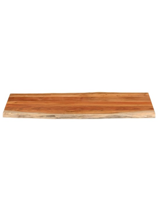 Pöytälevy 140x60x2,5 cm suorakaide täysi akasiapuu elävä reuna