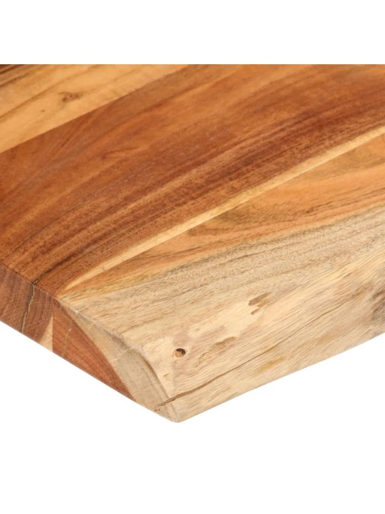 Pöytälevy 140x60x2,5 cm suorakaide täysi akasiapuu elävä reuna