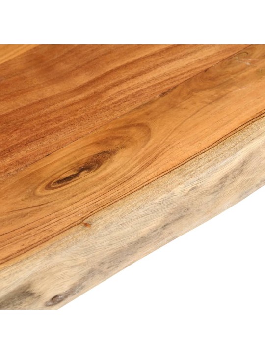 Pöytälevy 140x60x2,5 cm suorakaide täysi akasiapuu elävä reuna